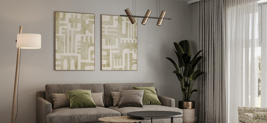 Graven Hill homes in Bicester living room