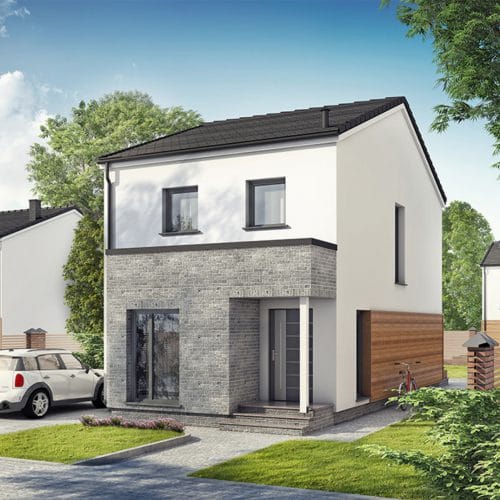Dan-Wood notional design for a 3 bed self-build home at Graven Hill