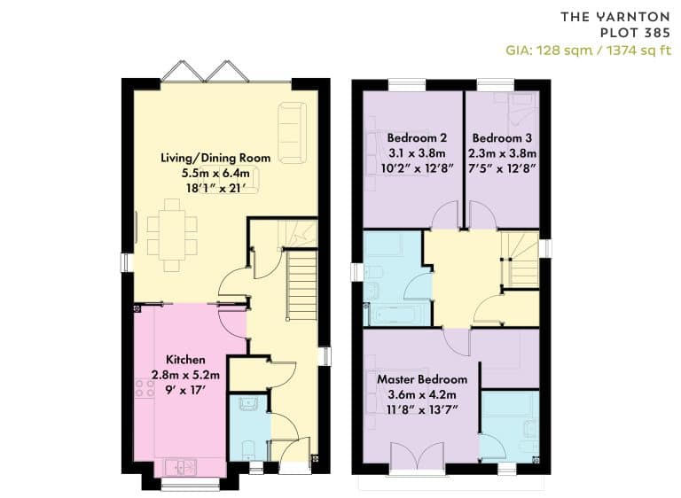 Floorplan Plot 385 The Yarnton Image