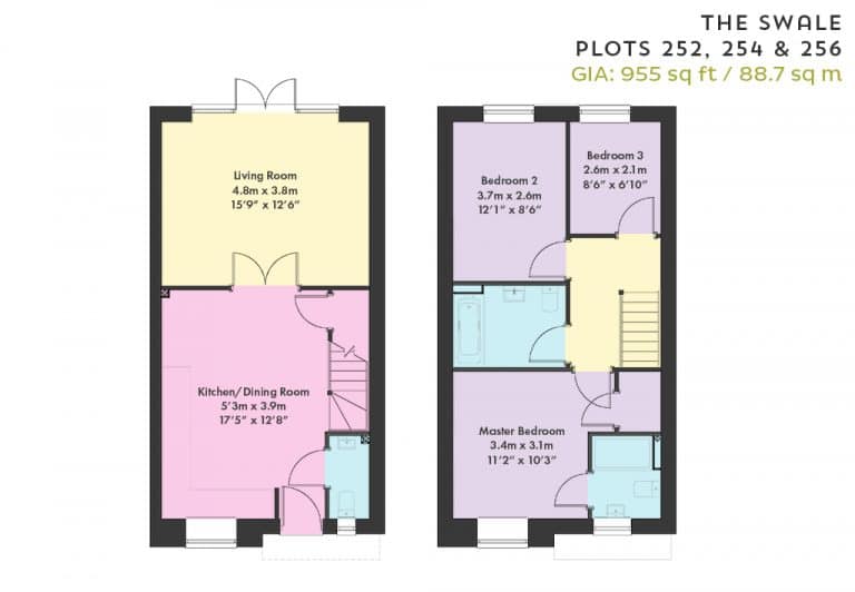 Floorplan - Plots 252, 254 & 256