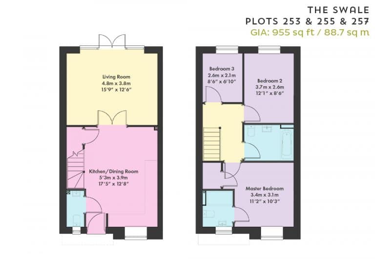 Floorplan - Plots 253, 255 & 257