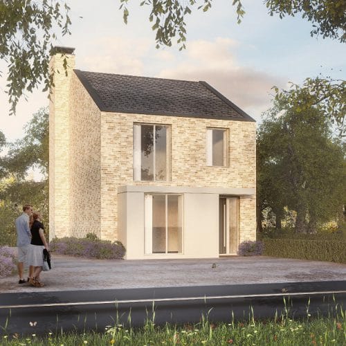 Glenn Howells notional design for a 3 bed self-build home at Graven Hill