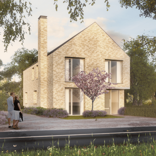 Glenn Howells notional design for a 5 bed self-build home at Graven Hill