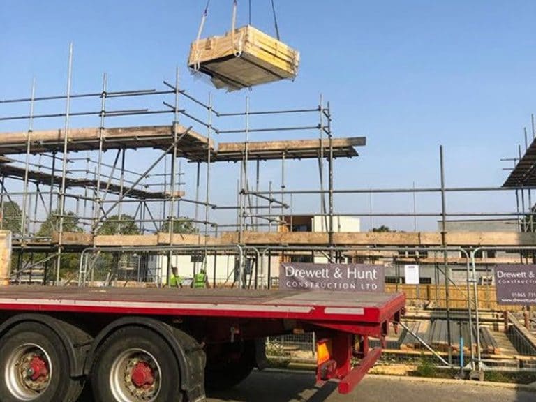 The first materials arrive on site