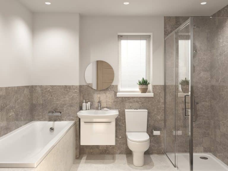 Inside property - bathroom
