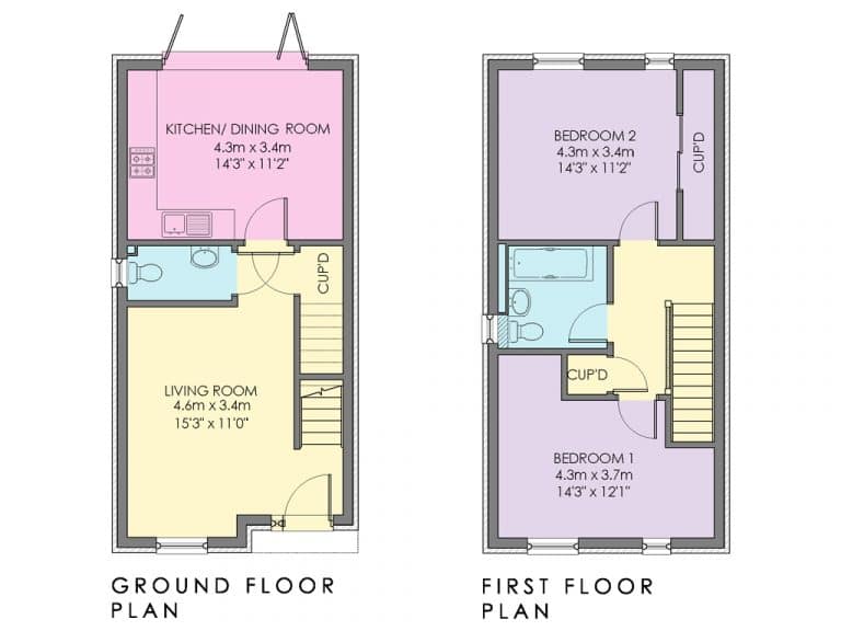 Plot 75 & 77 - Floorplan - Option 2
