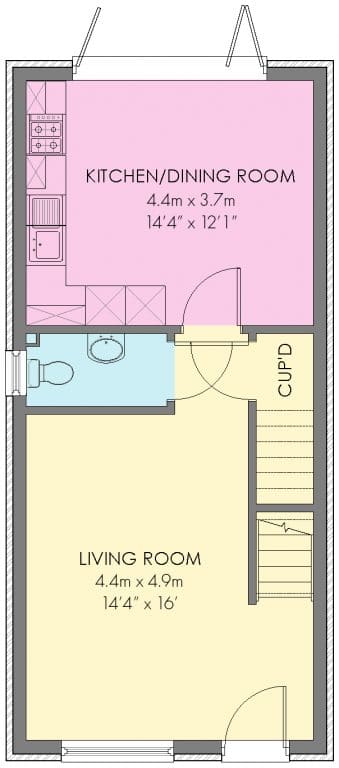 The Darwin Floorplan - Ground Floor - Plots 80 & 97