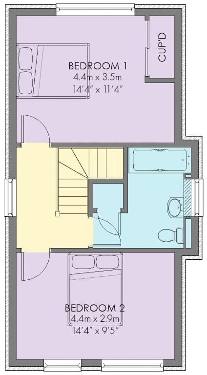 The Harpsden Floorplan - First Floor - Plot 96