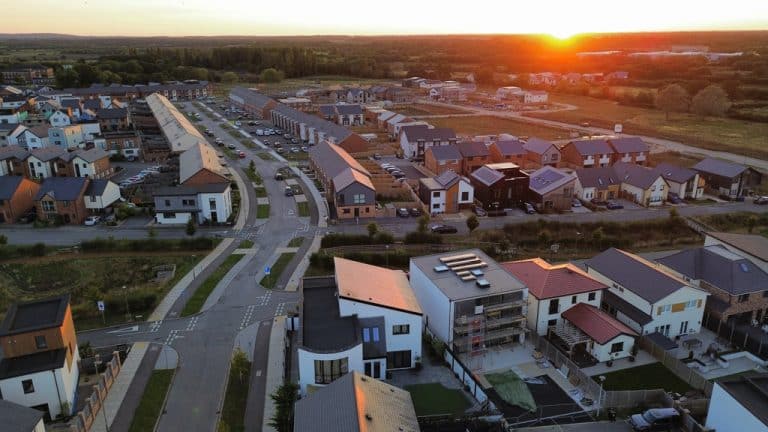 Sunset over Graven Hill Cmmunity